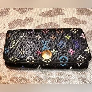 Authenticated Louis Vuitton multicolor key case